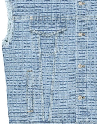 纪梵希印花无袖夹克钢蓝色 BM012950P9-452 Sizing 纪梵希印花无袖夹克钢蓝色 BM012950P9-452