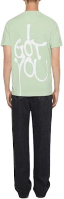 GIVENCHY Loose Fit Green Letter Print Crewneck T-Shirt BM716G3YH5-341 Details for GIVENCHY Loose Fit Green Letter Print Crewneck T-Shirt BM716G3YH5-341