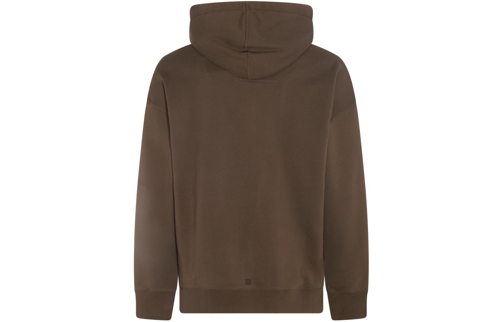Givenchy  Oversized Khaki Hoodie with Embroidered Logo and Letter Design. BMJ0HC3YAC-305 圖 3