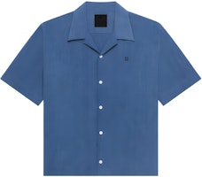 GIVENCHY Ozone Washed Denim Chambray Short Sleeve Shirt - Light Blue. BM61101YGH-450 GIVENCHY Ozone Washed Denim Chambray Short Sleeve Shirt - Light Blue. BM61101YGH-450