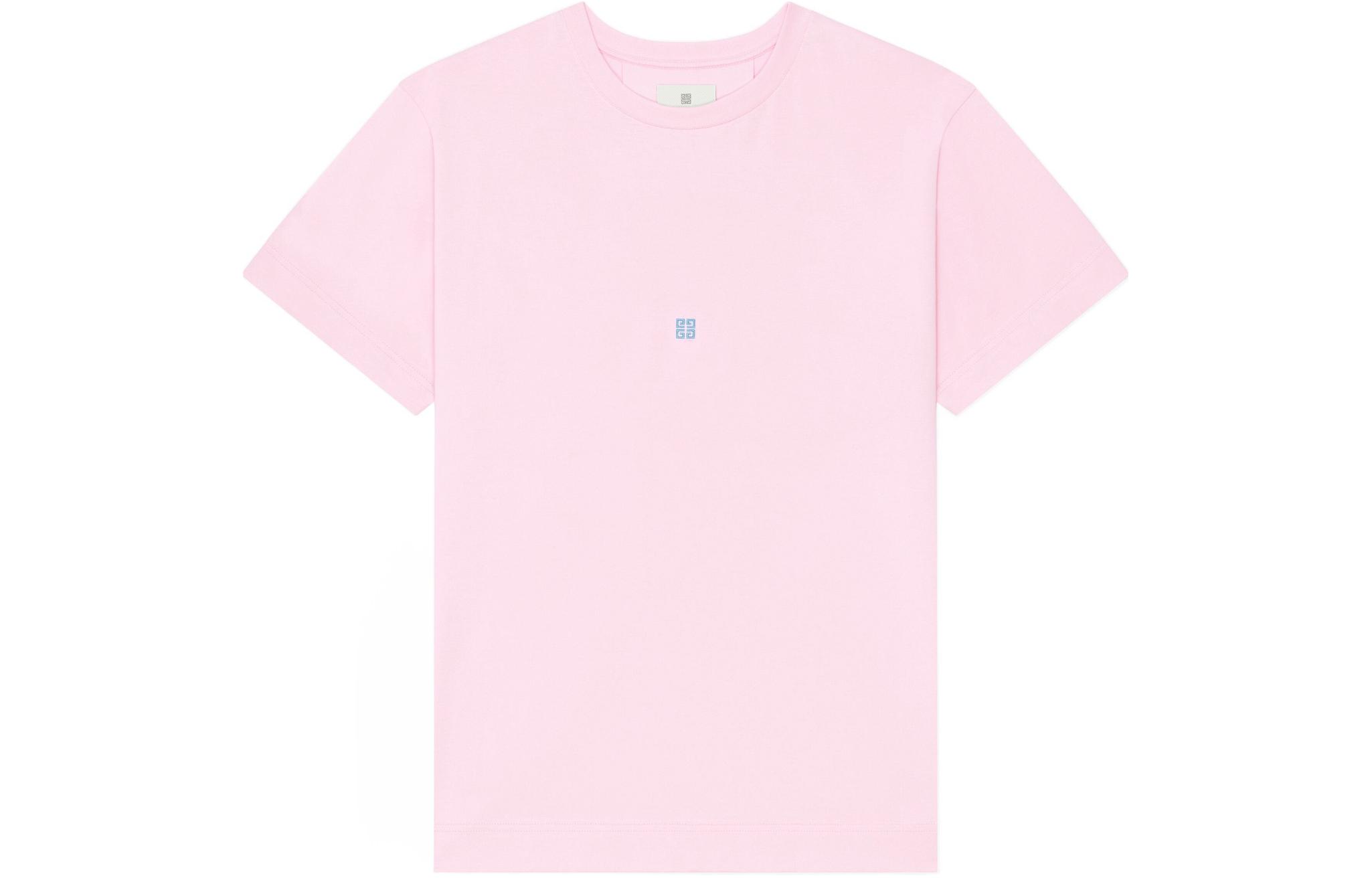 GIVENCHY  Pink SS24 Embroidered Logo Crewneck T-Shirt. BM71JA3YM1-661 圖 2