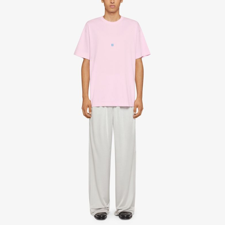 GIVENCHY  Pink SS24 Embroidered Logo Crewneck T-Shirt. BM71JA3YM1-661 圖 3