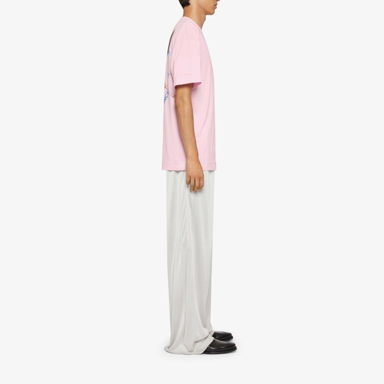 GIVENCHY  Pink SS24 Embroidered Logo Crewneck T-Shirt. BM71JA3YM1-661 圖 5