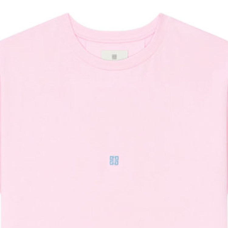 GIVENCHY  Pink SS24 Embroidered Logo Crewneck T-Shirt. BM71JA3YM1-661 圖 6