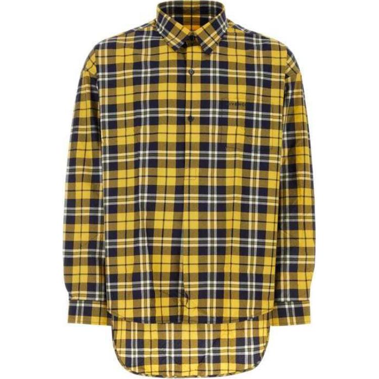 Givenchy  Plaid Collared Long Sleeve Button-Up Shirt Multicolor BM60ZX15EU-701