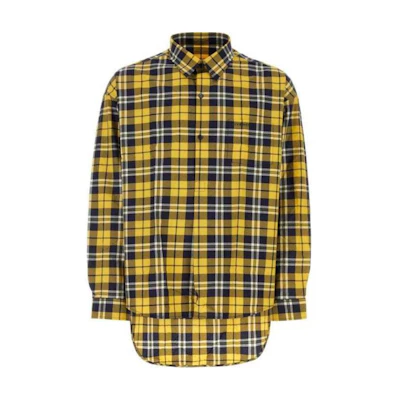 Givenchy Plaid Collared Long Sleeve Button-Up Shirt Multicolor BM60ZX15EU-701