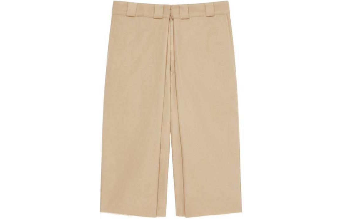 GIVENCHY  Pleated Tie-Waist Casual Shorts Khaki Color. BM51F315FH-250