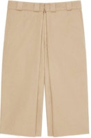 GIVENCHY Pleated Tie-Waist Casual Shorts Khaki Color. BM51F315FH-250 GIVENCHY Pleated Tie-Waist Casual Shorts Khaki Color. BM51F315FH-250