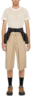 纪梵希褶皱绑带休闲短裤卡其色 BM51F315FH-250 Lookbook 纪梵希褶皱绑带休闲短裤卡其色 BM51F315FH-250