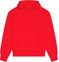 GIVENCHY Red Loose Fit Letter Print Pullover Hoodie. BMJ0LA3YJ5-600 GIVENCHY Red Loose Fit Letter Print Pullover Hoodie. BMJ0LA3YJ5-600