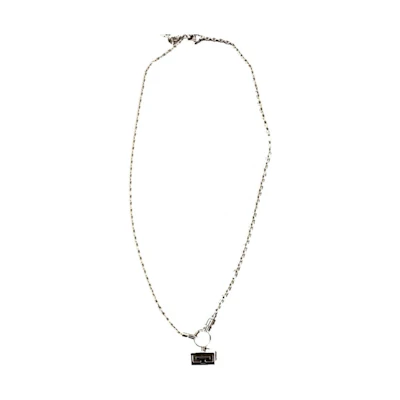 GIVENCHY Silver Necklace - Minimalist Solid Design BN00EKF003