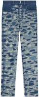 GIVENCHY Slim-Fit Distressed Pocket Jeans in Medium Blue. BM50ST50QC-420 GIVENCHY Slim-Fit Distressed Pocket Jeans in Medium Blue. BM50ST50QC-420