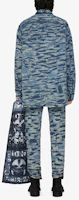 Shop 지방시 슬림핏 디스트레스 포켓 진 - 미디움 블루. BM50ST50QC-420