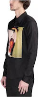 Purchase Givenchy Kemeja Hitam Lengan Panjang Slim Fit dengan Print Foto. 15F6035667-001