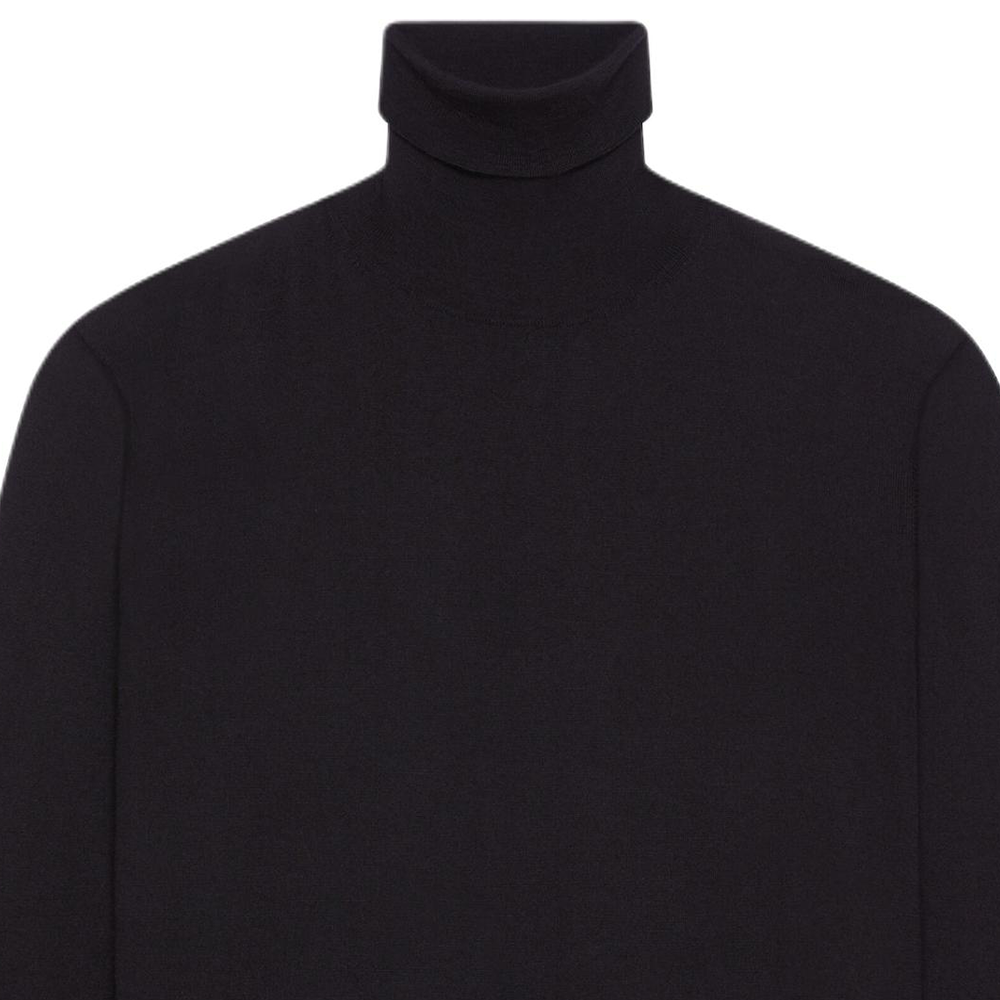 Lookbook Givenchy  Slim Fit Solid Turtleneck Long Sleeve Sweater Black BM90PX4YES-001