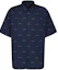 Order GIVENCHY Camisa Slim Manga Corta con Detalles Bordados - Azul Marino BM60Y614P5-402