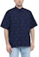 Purchase GIVENCHY Camisa Slim Manga Corta con Detalles Bordados - Azul Marino BM60Y614P5-402