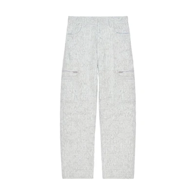 Givenchy Solid Color Loose Fit Side Pocket Jeans BM517E5Y3S-117