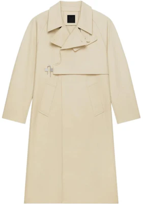 GIVENCHY Abrigo Gabardina Largo Medio Color Sólido con Cuello en U. BM00XP14BU-270 Order GIVENCHY Abrigo Gabardina Largo Medio Color Sólido con Cuello en U. BM00XP14BU-270