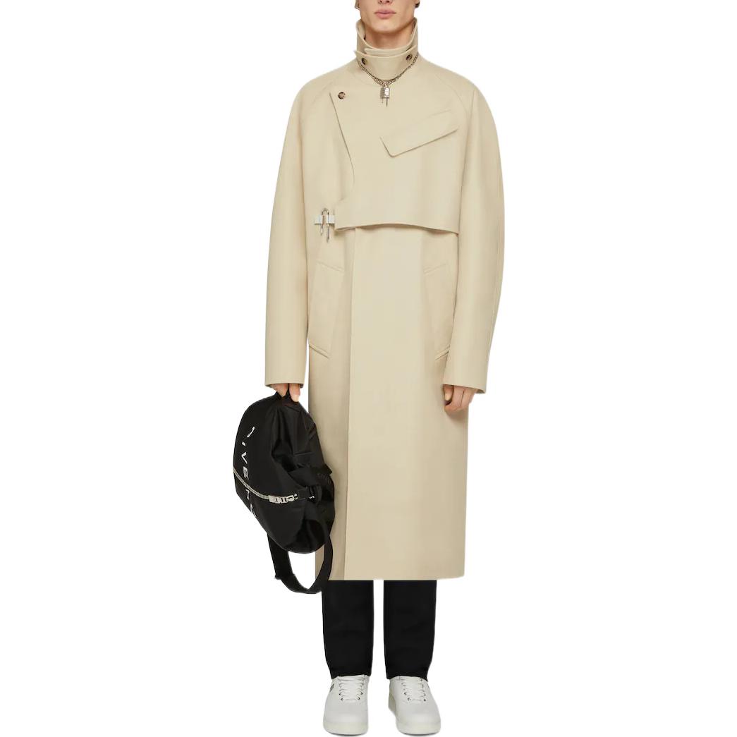GIVENCHY  Solid Color Mid-Length U-Shaped Trench Coat. BM00XP14BU-270 圖 3