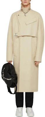 GIVENCHY Abrigo Gabardina Largo Medio Color Sólido con Cuello en U. BM00XP14BU-270 Lookbook GIVENCHY Abrigo Gabardina Largo Medio Color Sólido con Cuello en U. BM00XP14BU-270