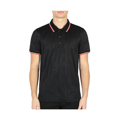 GIVENCHY Solid Color Polo Shirt Black. BM70K430AY-001
