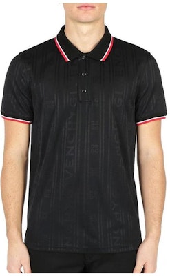 GIVENCHY Kaos Polo Warna Solid Hitam. BM70K430AY-001 Order GIVENCHY Kaos Polo Warna Solid Hitam. BM70K430AY-001