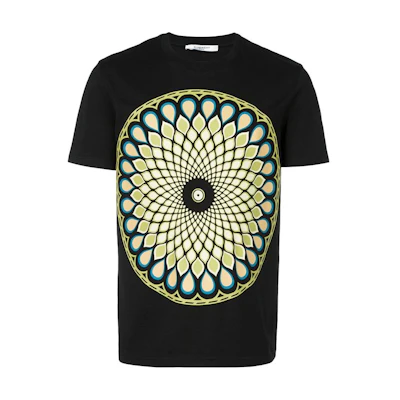 Givenchy Solid Color Printed Black T-Shirt. 17S7336651-001