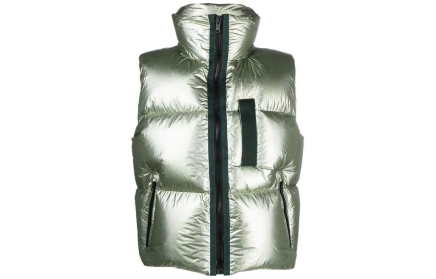 Order Givenchy Vest Hijau Tanpa Lengan dengan Zip Warna Solid BM014F14Y4-311