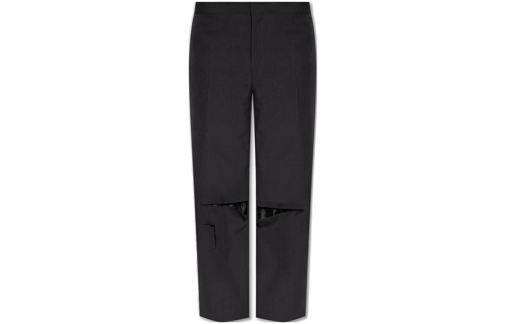 GIVENCHY  Solid Color Straight-Leg Casual Pants Black. BM516F13MP-067