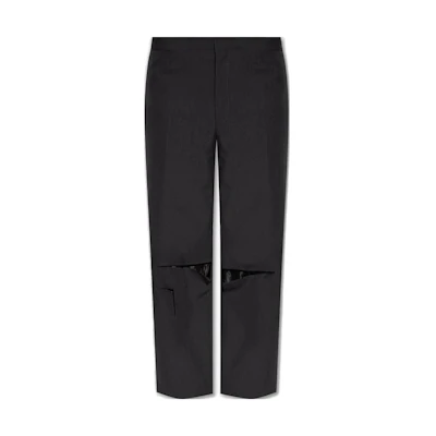 GIVENCHY Solid Color Straight-Leg Casual Pants Black. BM516F13MP-067