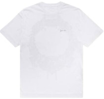 GIVENCHY White Baroque Print Crew Neck Straight Fit T-Shirt. BM71JA3YNZ-100 GIVENCHY White Baroque Print Crew Neck Straight Fit T-Shirt. BM71JA3YNZ-100
