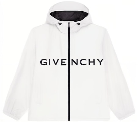 ジバンシィ ホワイト フード ジャケット レターロゴプリント付き. BM011313YT-100 Buy ジバンシィ ホワイト フード ジャケット レターロゴプリント付き. BM011313YT-100