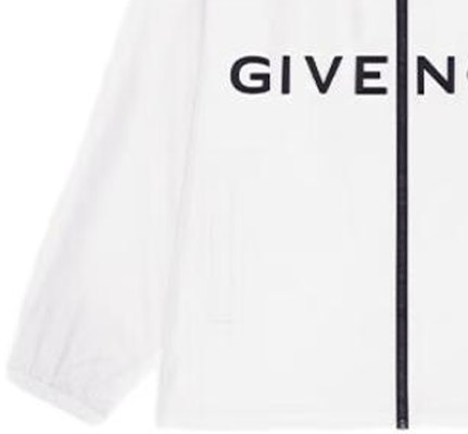 ジバンシィ ホワイト フード ジャケット レターロゴプリント付き. BM011313YT-100 Details for ジバンシィ ホワイト フード ジャケット レターロゴプリント付き. BM011313YT-100