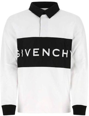 Givenchy Kemeja Polo Lengan Panjang Putih dengan Desain Cetak Huruf. BM71CS30VV-130 Order Givenchy Kemeja Polo Lengan Panjang Putih dengan Desain Cetak Huruf. BM71CS30VV-130