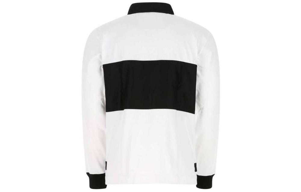 Lookbook Givenchy Kemeja Polo Lengan Panjang Putih dengan Desain Cetak Huruf. BM71CS30VV-130