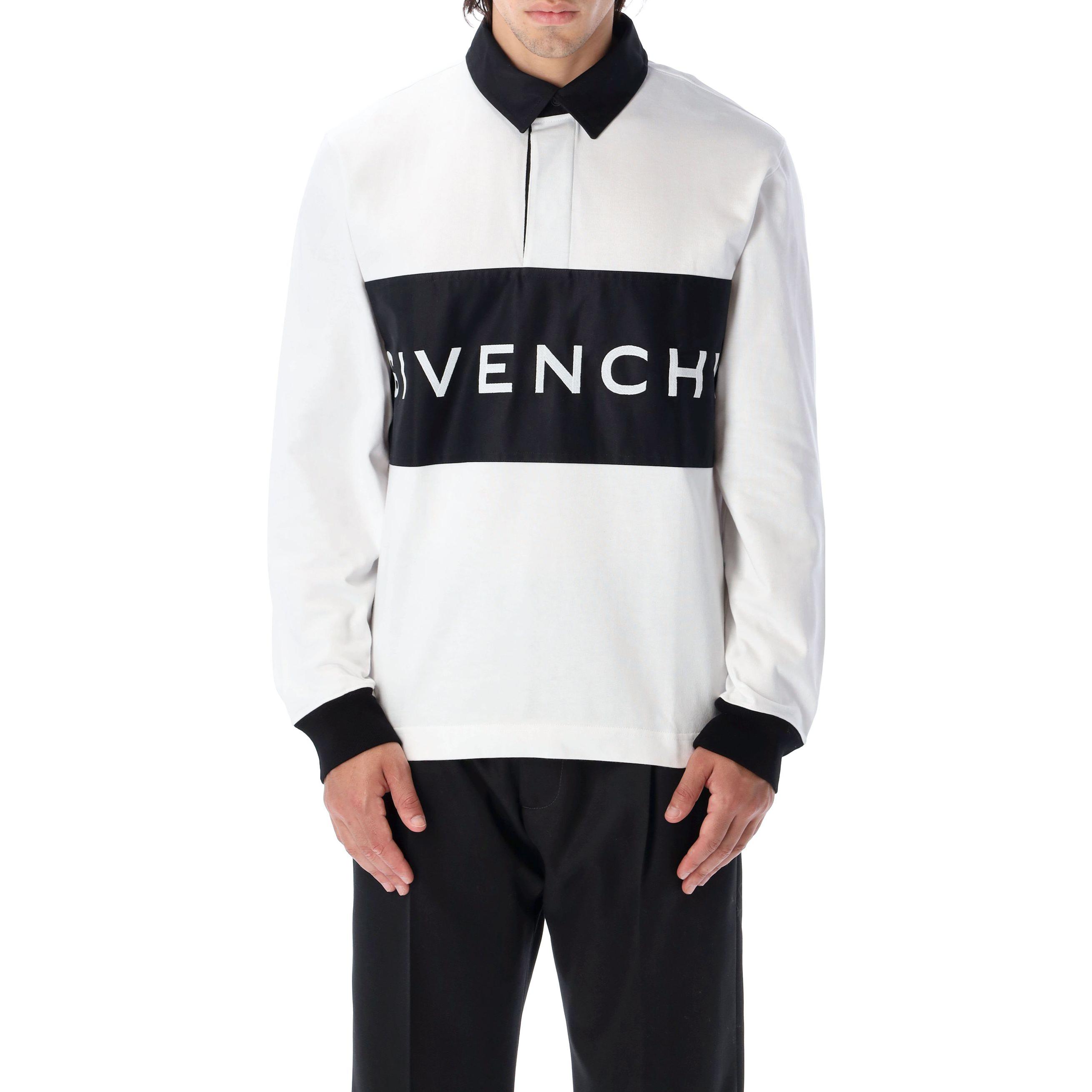 Purchase Givenchy Kemeja Polo Lengan Panjang Putih dengan Desain Cetak Huruf. BM71CS30VV-130