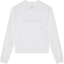 Buy Givenchy Kaos Lengan Panjang Putih Loose Fit Crewneck dengan Cetak Huruf. BM71KK3YJ9-100