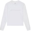 Order Givenchy Kaos Lengan Panjang Putih Loose Fit Crewneck dengan Cetak Huruf. BM71KK3YJ9-100