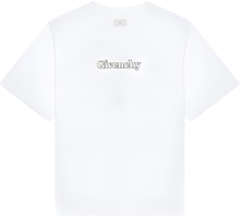 Givenchy White Oversized Letter Print Crewneck T-Shirt BM712H3YEC-100 Givenchy White Oversized Letter Print Crewneck T-Shirt BM712H3YEC-100
