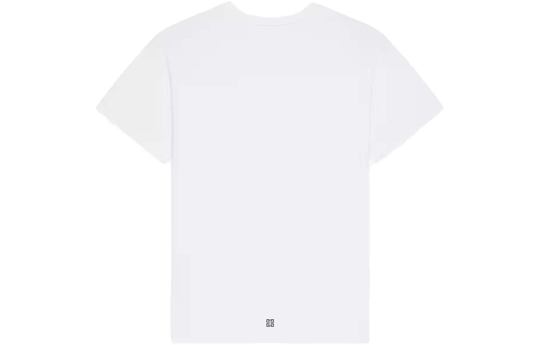 GIVENCHY  White Relaxed Fit Short Sleeve Tee with Botanical Fruit Print BM71JA3YGP-100 圖 3