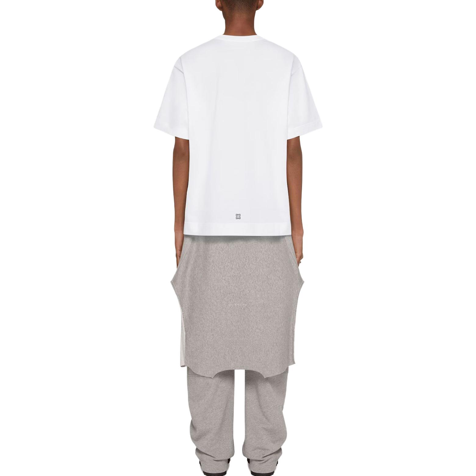 GIVENCHY  White Relaxed Fit Short Sleeve Tee with Botanical Fruit Print BM71JA3YGP-100 圖 5