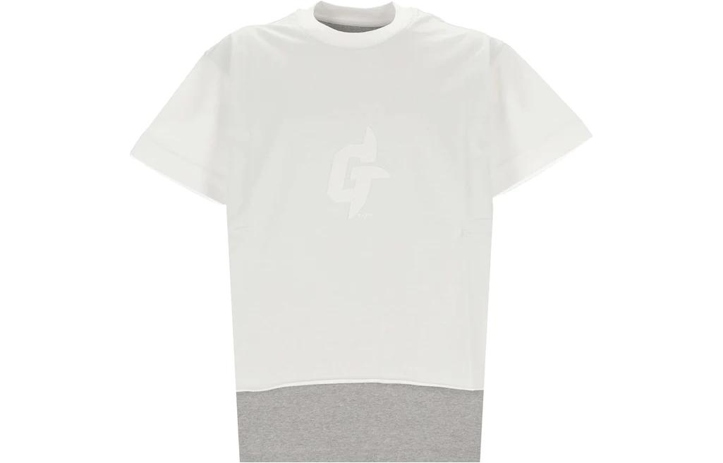 Order Givenchy 白色修身字母印花T恤 BM71GD3YBK-100