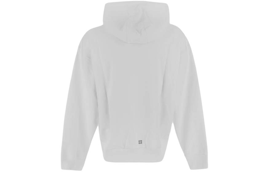 GIVENCHY  White Solid Color Loose Fit Hoodie with Drawstring. BMJ0LA3YJ9100 圖 3