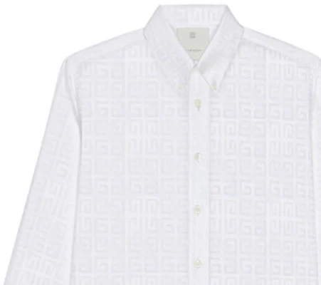 Givenchy Baju Kemeja Putih Lengan Panjang Kasual Lelaki BM60ZH140C-100 Sizing Givenchy Baju Kemeja Putih Lengan Panjang Kasual Lelaki BM60ZH140C-100