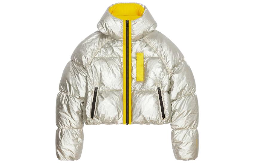 Givenchy  White Solid Zip-Up Hooded Jacket. BM013W14Y4-34