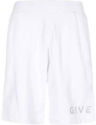GIVENCHY White Straight-Leg Shorts with Logo Print. BM51863YCA-100 Order GIVENCHY White Straight-Leg Shorts with Logo Print. BM51863YCA-100
