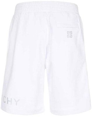 GIVENCHY White Straight-Leg Shorts with Logo Print. BM51863YCA-100 Lookbook GIVENCHY White Straight-Leg Shorts with Logo Print. BM51863YCA-100