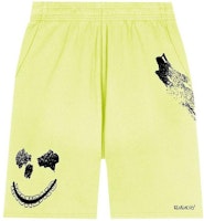 GIVENCHY Yellow Abstract Print Logo Bermuda Casual Shorts. BM50WU3Y6U-725 GIVENCHY Yellow Abstract Print Logo Bermuda Casual Shorts. BM50WU3Y6U-725