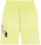 Lookbook GIVENCHY Yellow Abstract Print Logo Bermuda Casual Shorts. BM50WU3Y6U-725